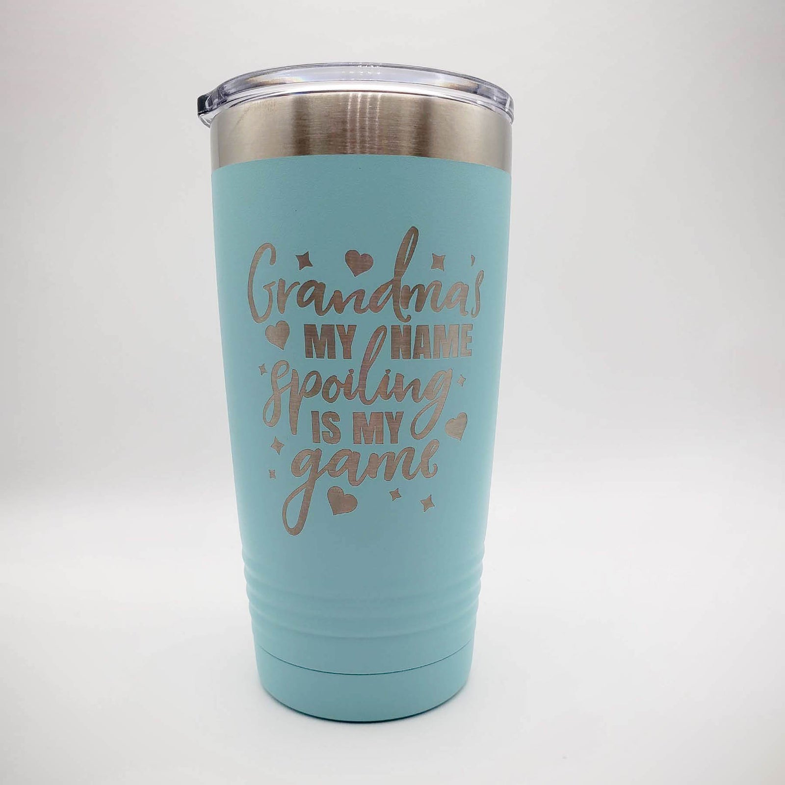 Grandmas My Name Spoiling is my game - Polar Camel 20oz Teal by Sunny Box