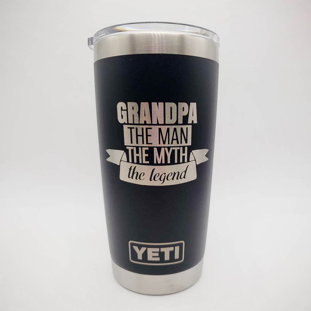 Grandpa - The Man, The Myth, The Legend - Engraved YETI Tumbler