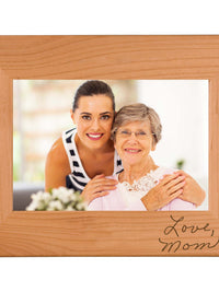 Handwritten Custom Engraved Picture Frame by Sunny Box