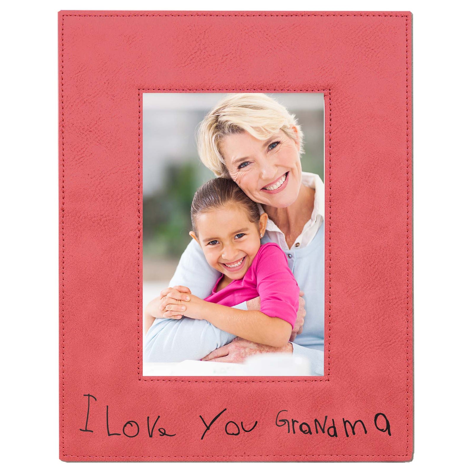 Handwriting Custom Engraved Leatherette Picture Frame by Sunny Box