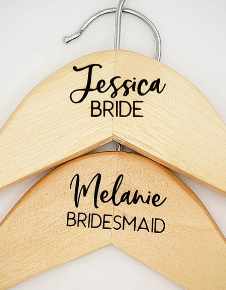 Engraved Maple Dress Hanger Wedding Party Bride Bridesmaid by Sunny Box