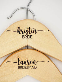 Wedding Party Engraved Maple Hanger3