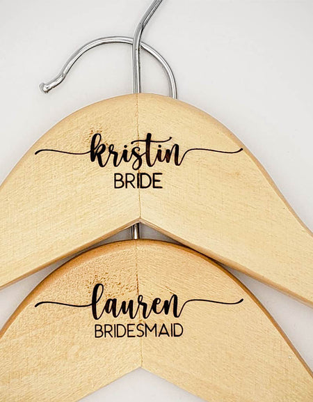Wedding Party Engraved Maple Hanger3