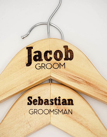 Engraved Maple Dress Hanger Wedding Party Bride Bridesmaid by Sunny Box