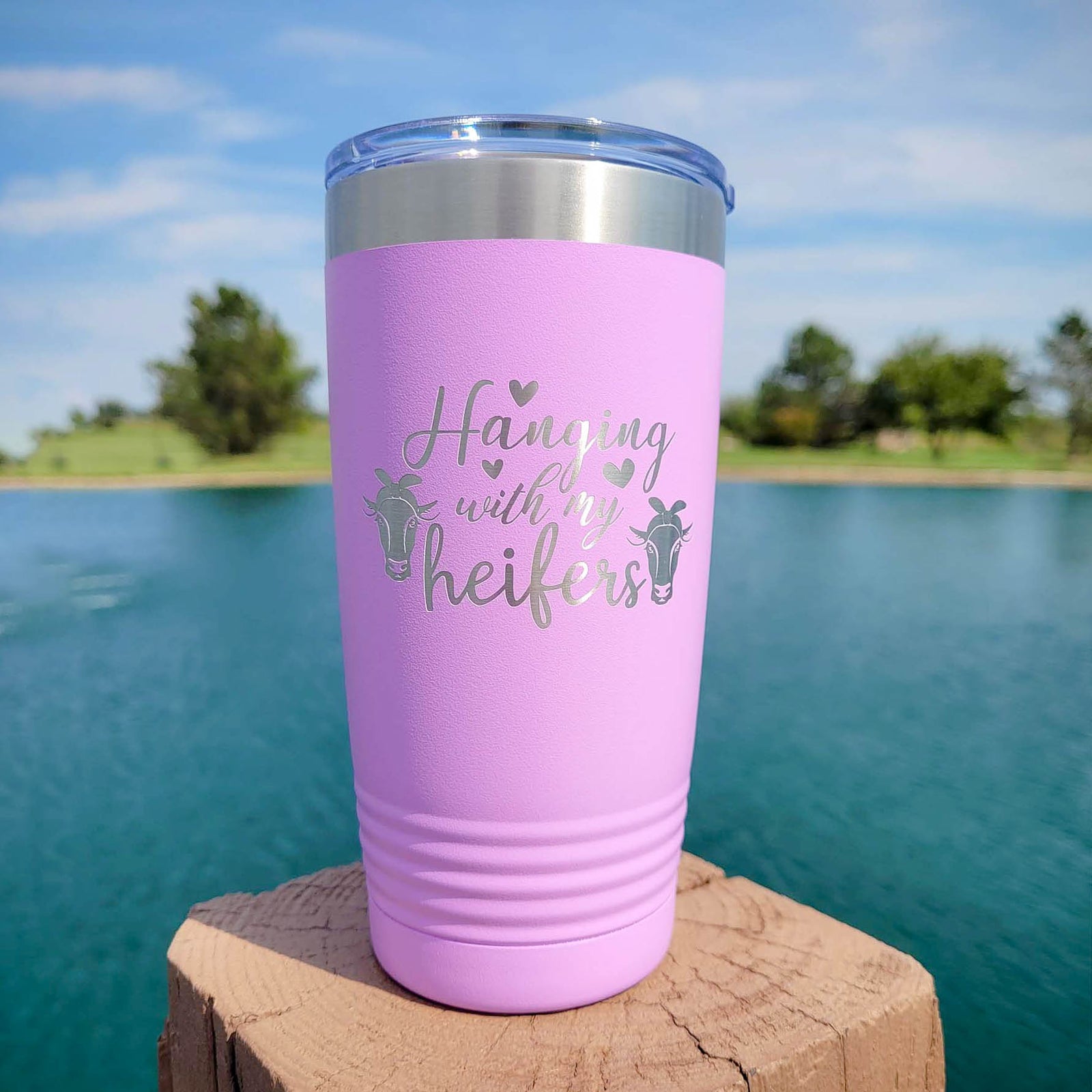 Monogrammed lavender mug, Personalized Gift