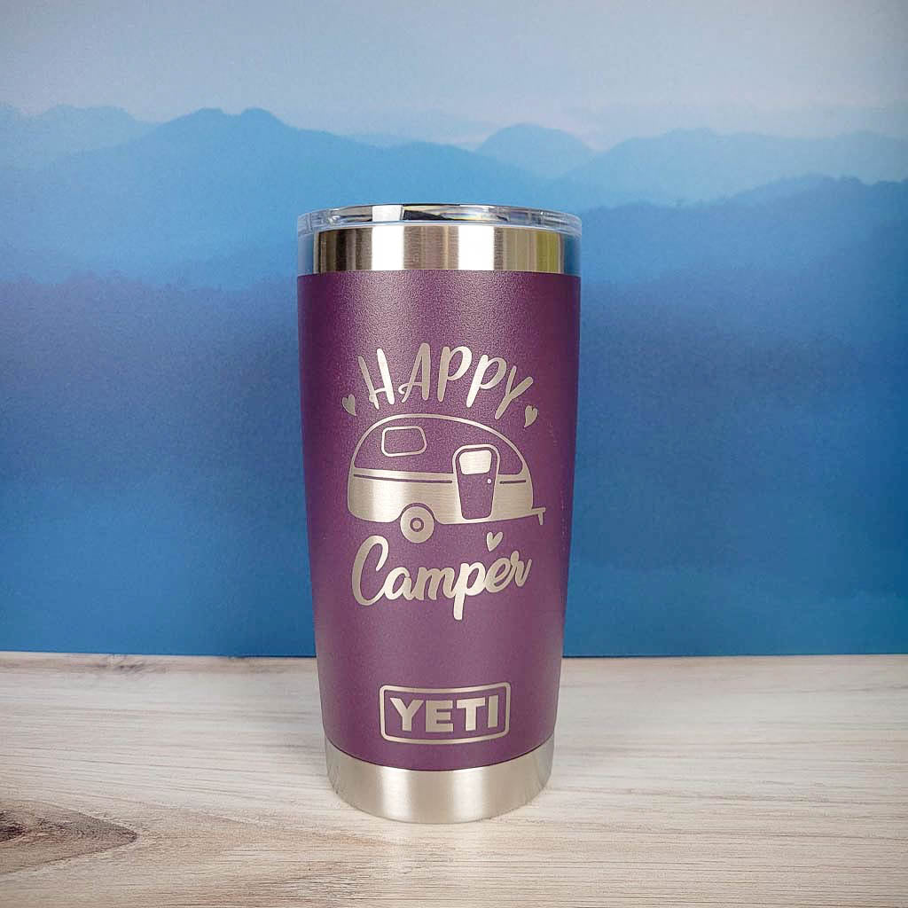 Happy Camper - RV Camping - Engraved YETI Tumbler