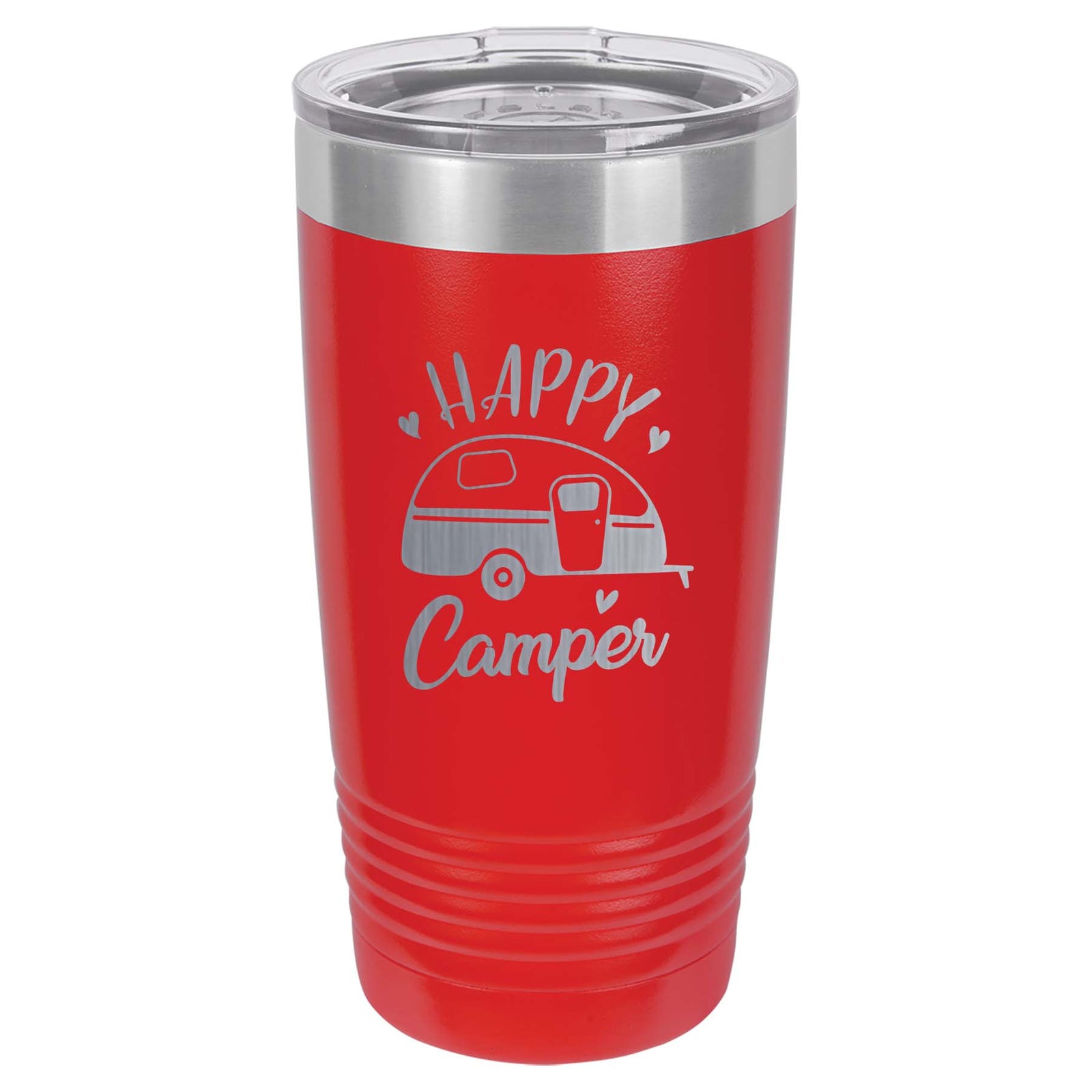 Happy Camper - RV Camping - Engraved Polar Camel Tumbler