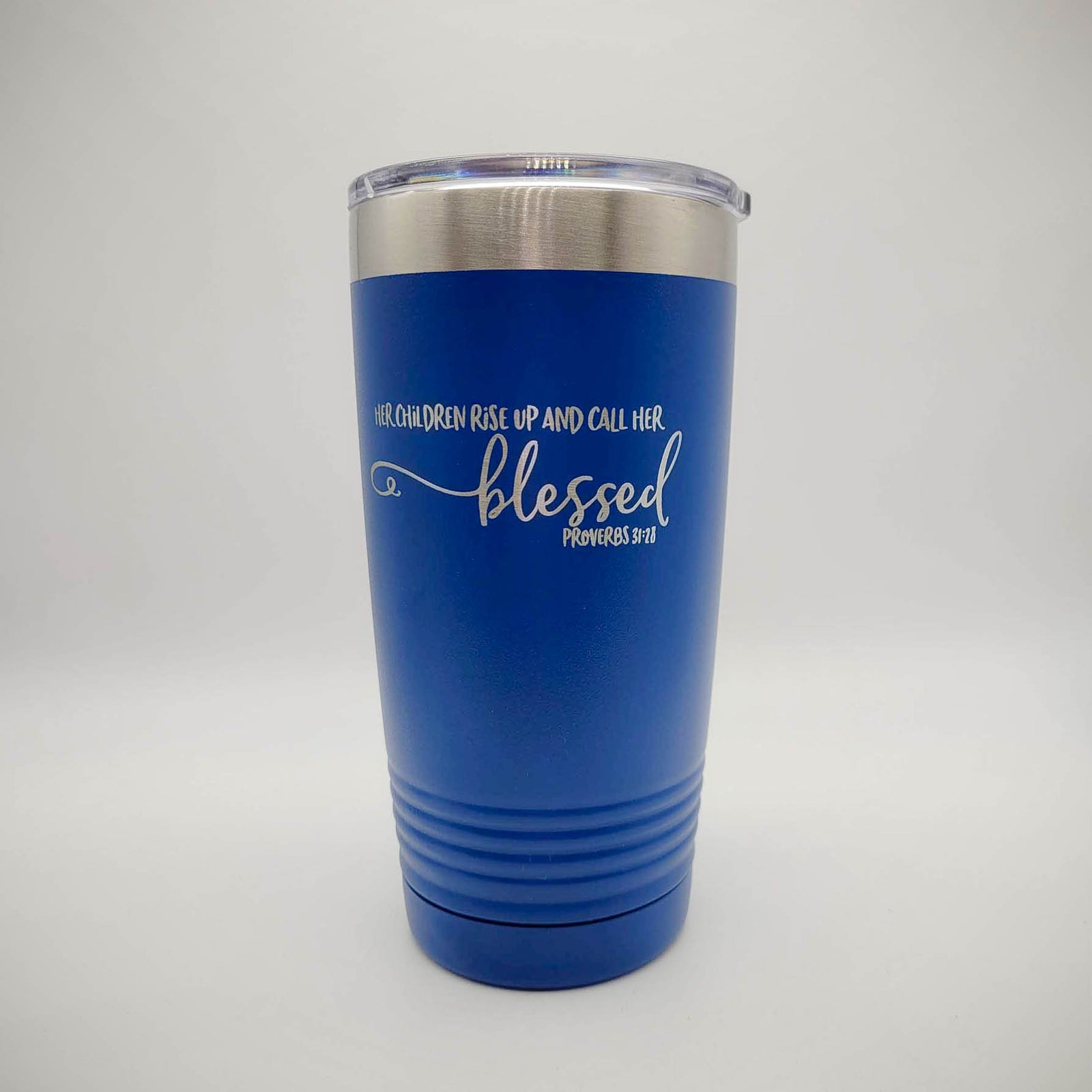 Her Children Rise Up and Call Her Blessed - Engraved 20oz Blue Polar Camel Tumbler Sunny Box