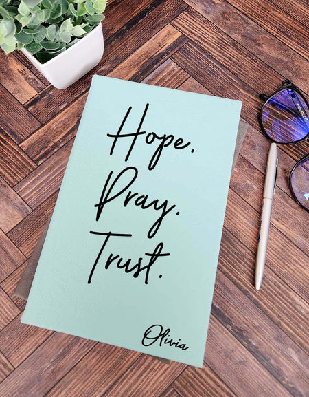 Hope Pray Trust Christian Leatherette Journal by Sunny Box