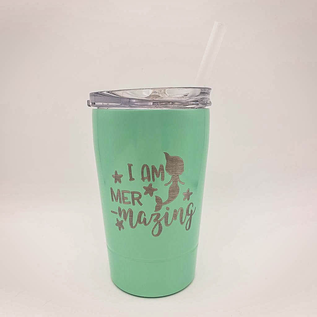 I Am Mermazing - Engraved 12oz Kids Tumbler - Sunny Box