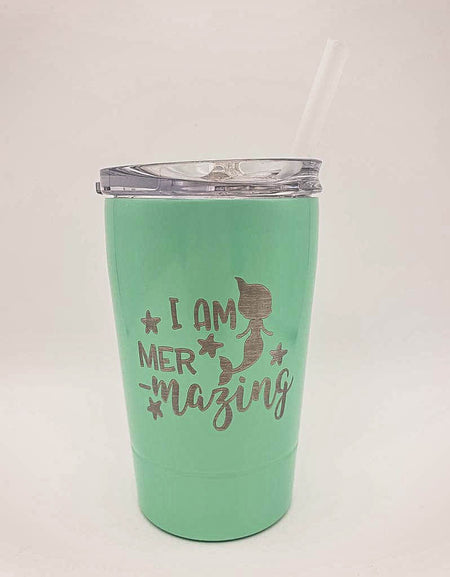 I Am Mermazing - Engraved 12oz Kids Tumbler - Sunny Box