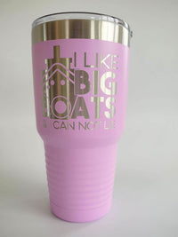 I Like Big Boats - Engraved 30oz Light Purple Polar Camel Tumbler - Sunny Box