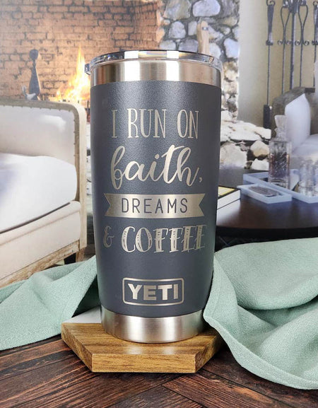 Coffee Lover Engraved YETI Rambler Tumbler Coffee Lover Gift