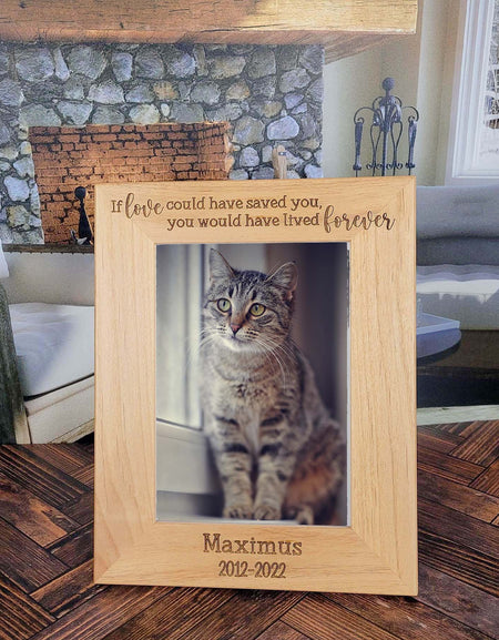 Pet lover Picture Frame -4x6 Personalized Picture Frame - Picture Frame -  Wood Picture Frame 