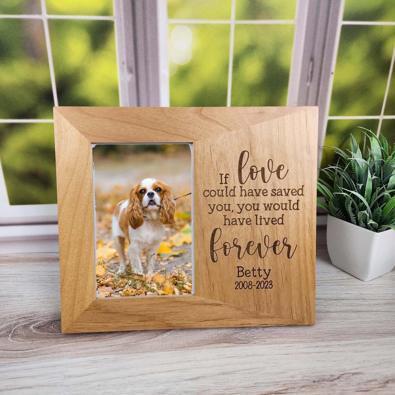 4x6 Personalized Friends Forever Dog Memorial Picture Frames