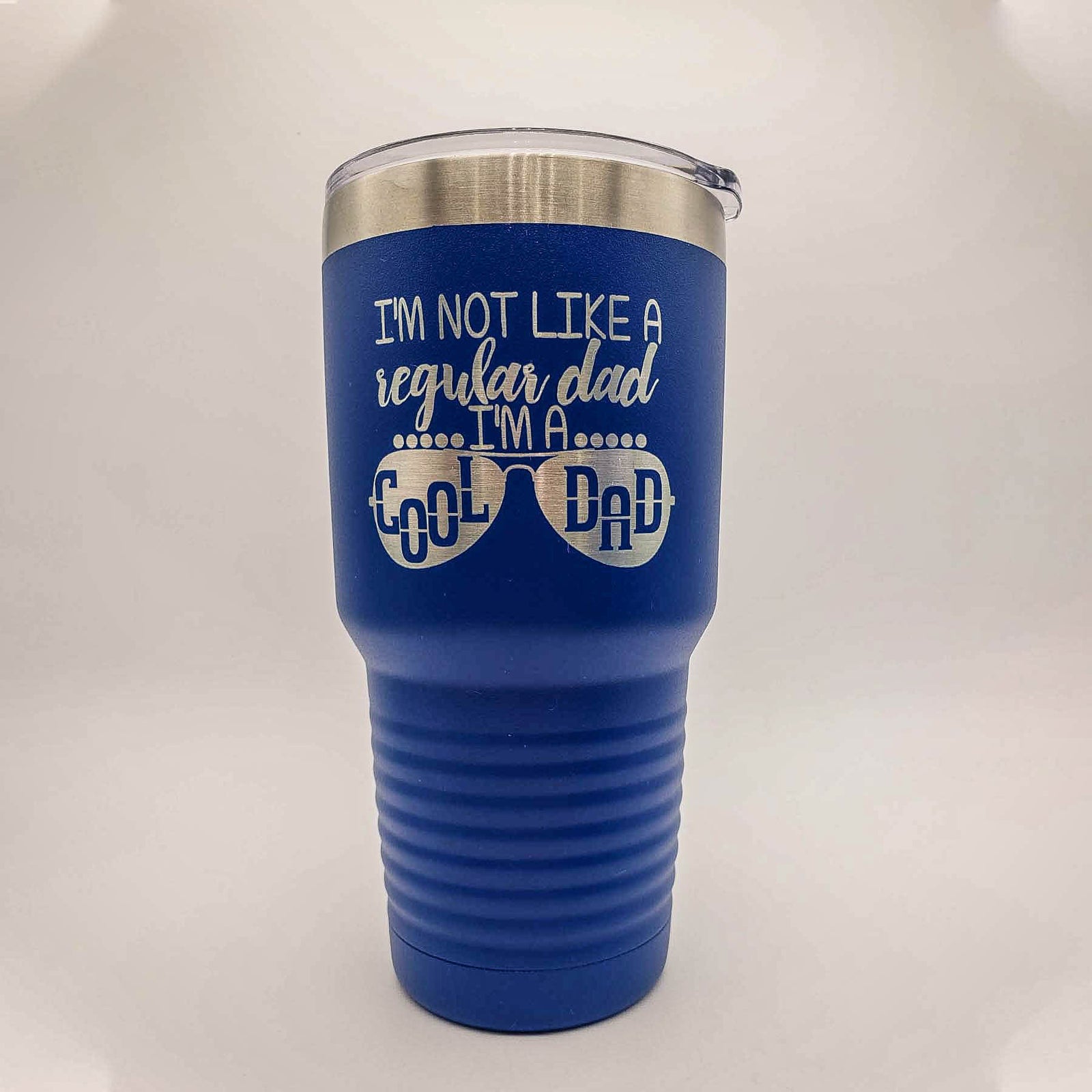 I'm Not Like A Regular Dad I'm A Cool Dad - Engraved 30oz Blue Polar Camel Tumbler - Sunny Box