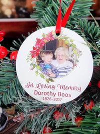 In Loving Memory Personalized Photo Ornament by Sunny Box