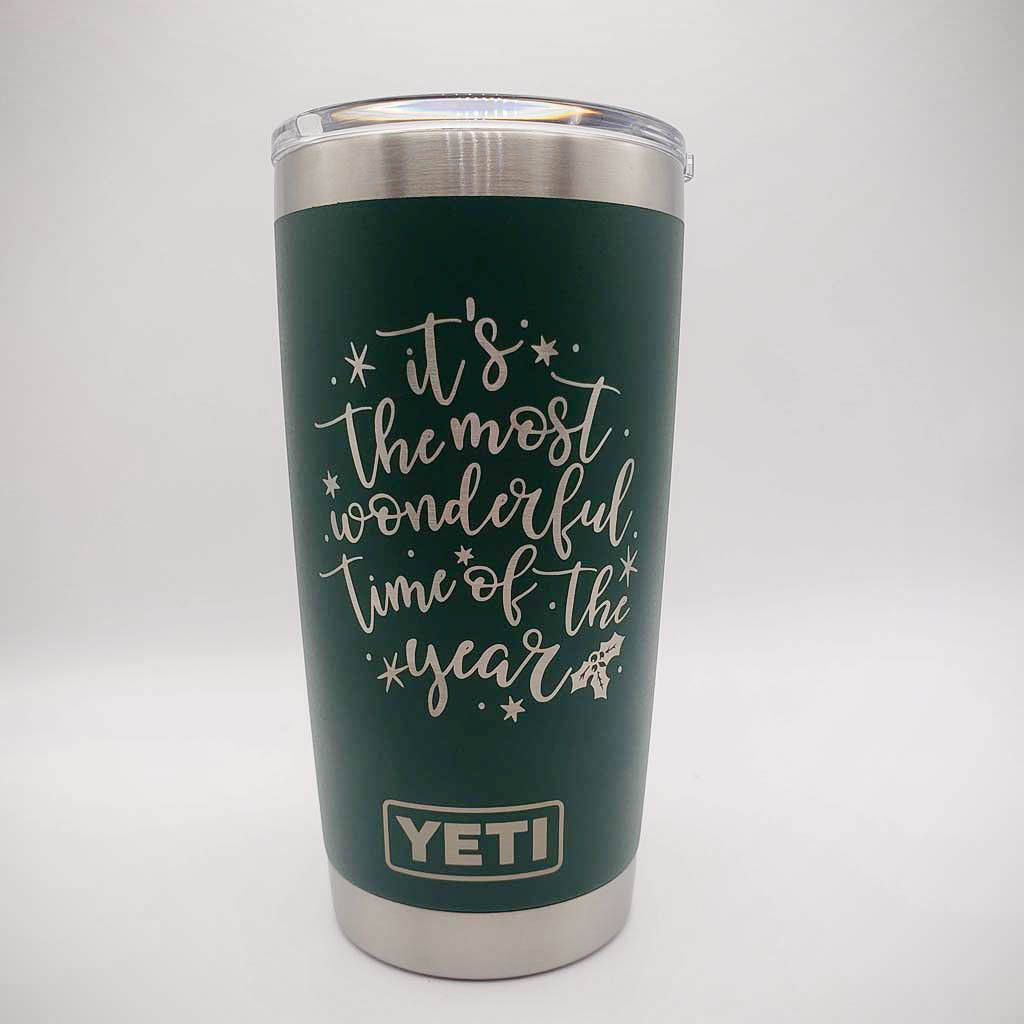 It's the Most Wonderful Time of the Year - Christmas Engraved YETI Tumbler2
