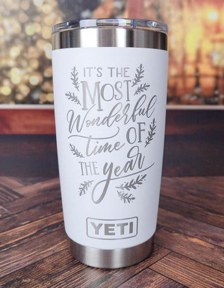 It's the Most Wonderful Time of the Year - Christmas Engraved YETI Tumbler