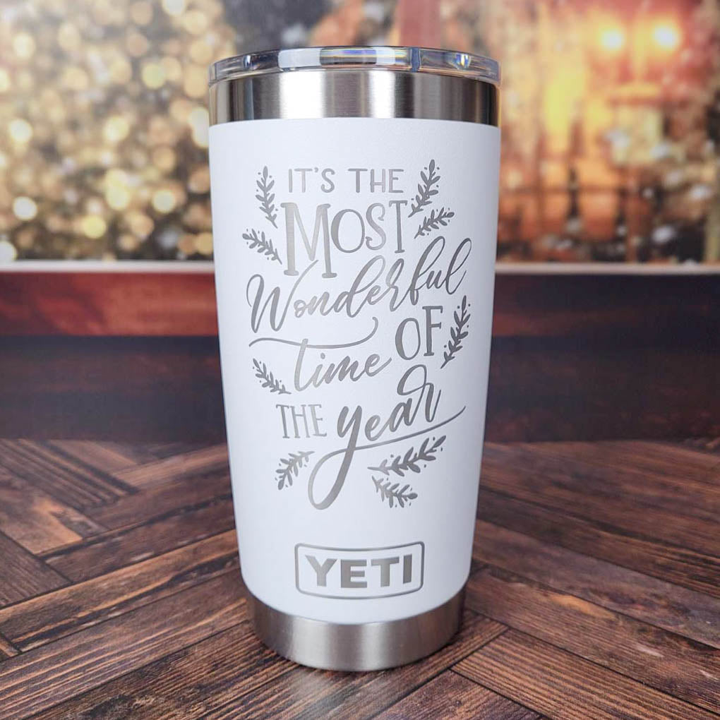 It's the Most Wonderful Time of the Year - Christmas Engraved YETI Tumbler