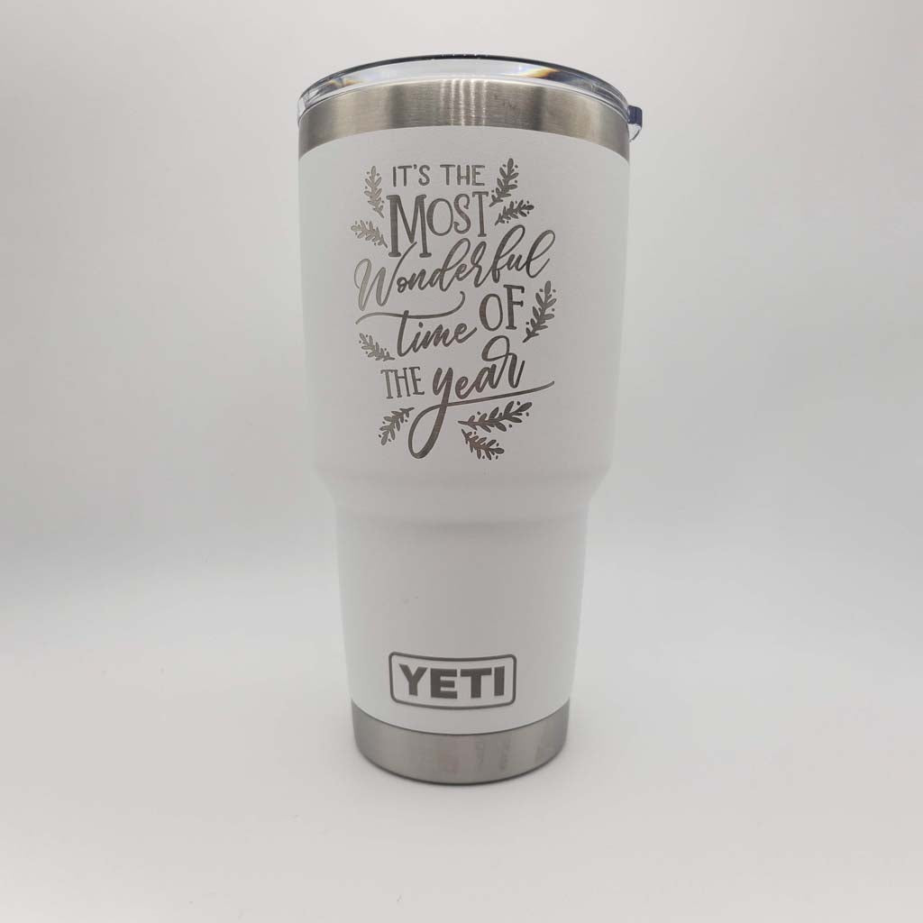 It's the Most Wonderful Time of the Year - Christmas Engraved YETI Tumbler
