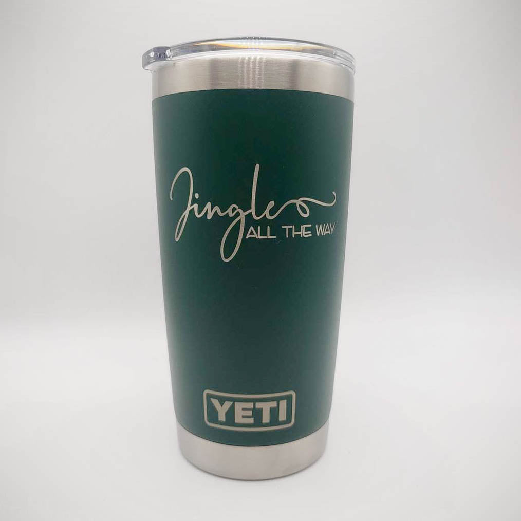 Jingle All the Way - Christmas Engraved YETI Tumbler