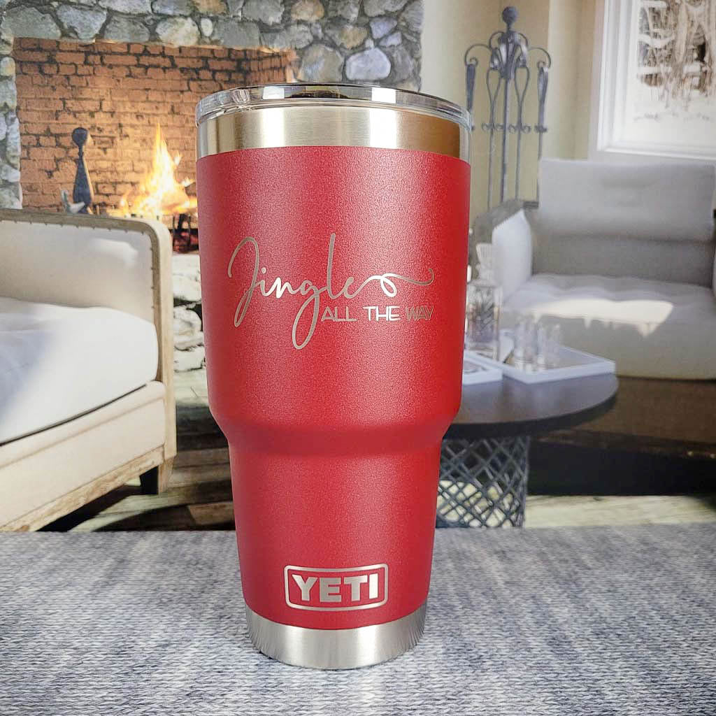 Jingle All the Way - Christmas Engraved YETI Tumbler