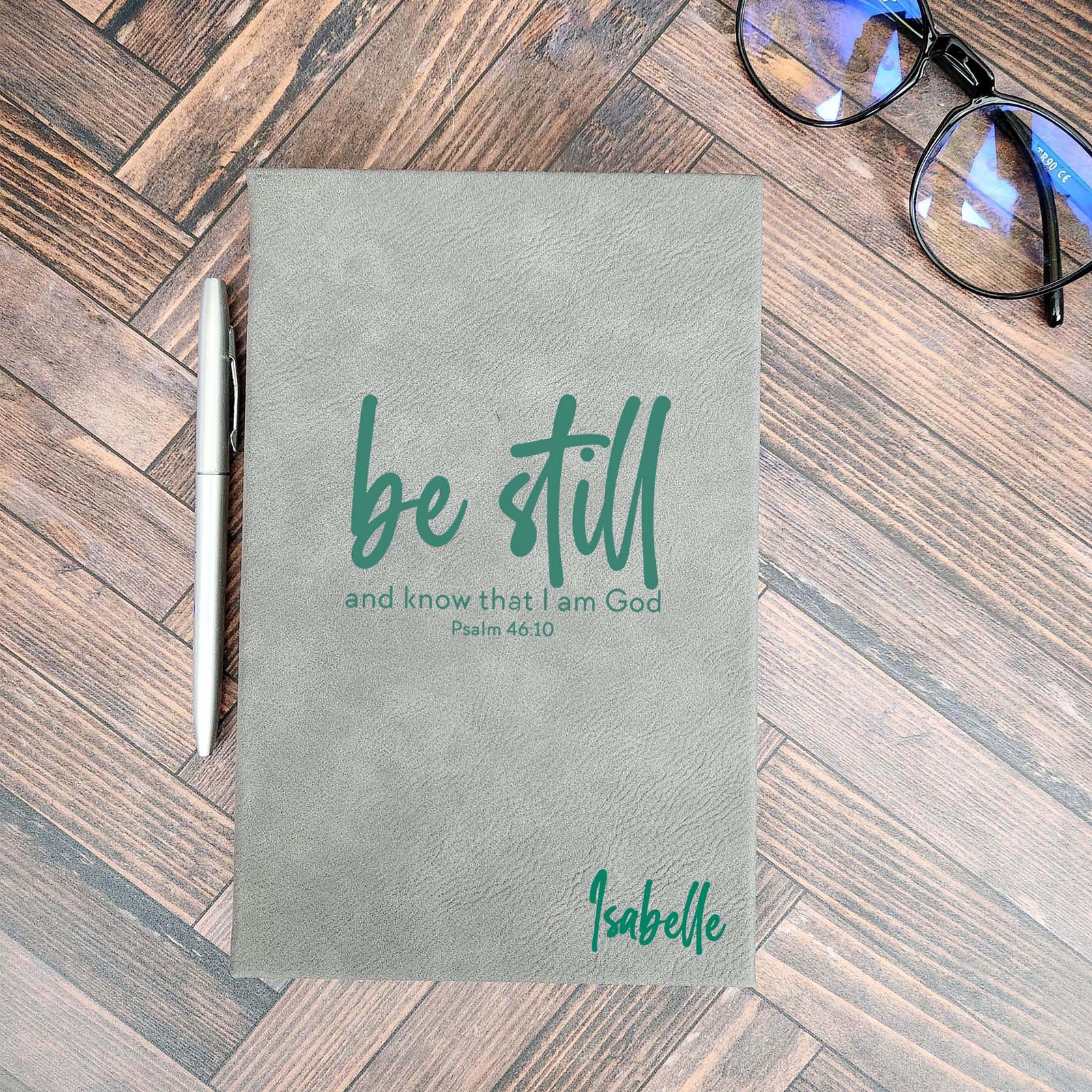 Be Still and Know Christian Leatherette Journal by Sunny Box