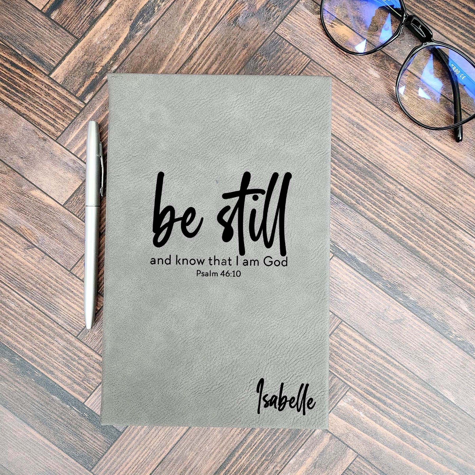 Be Still and Know Christian Leatherette Journal by Sunny Box