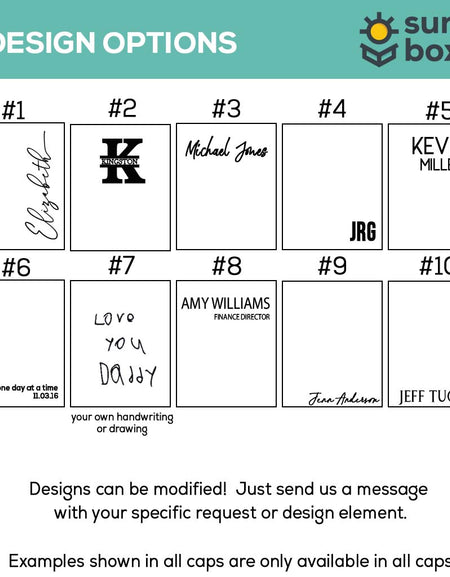 Personalized Engraved Journal Design Options