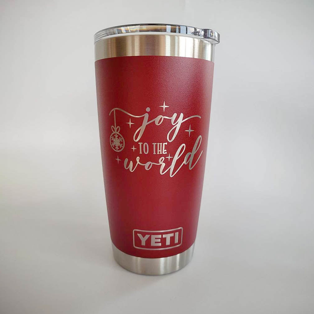 Joy to the World - Custom Christmas Engraved YETI Tumbler – Sunny Box