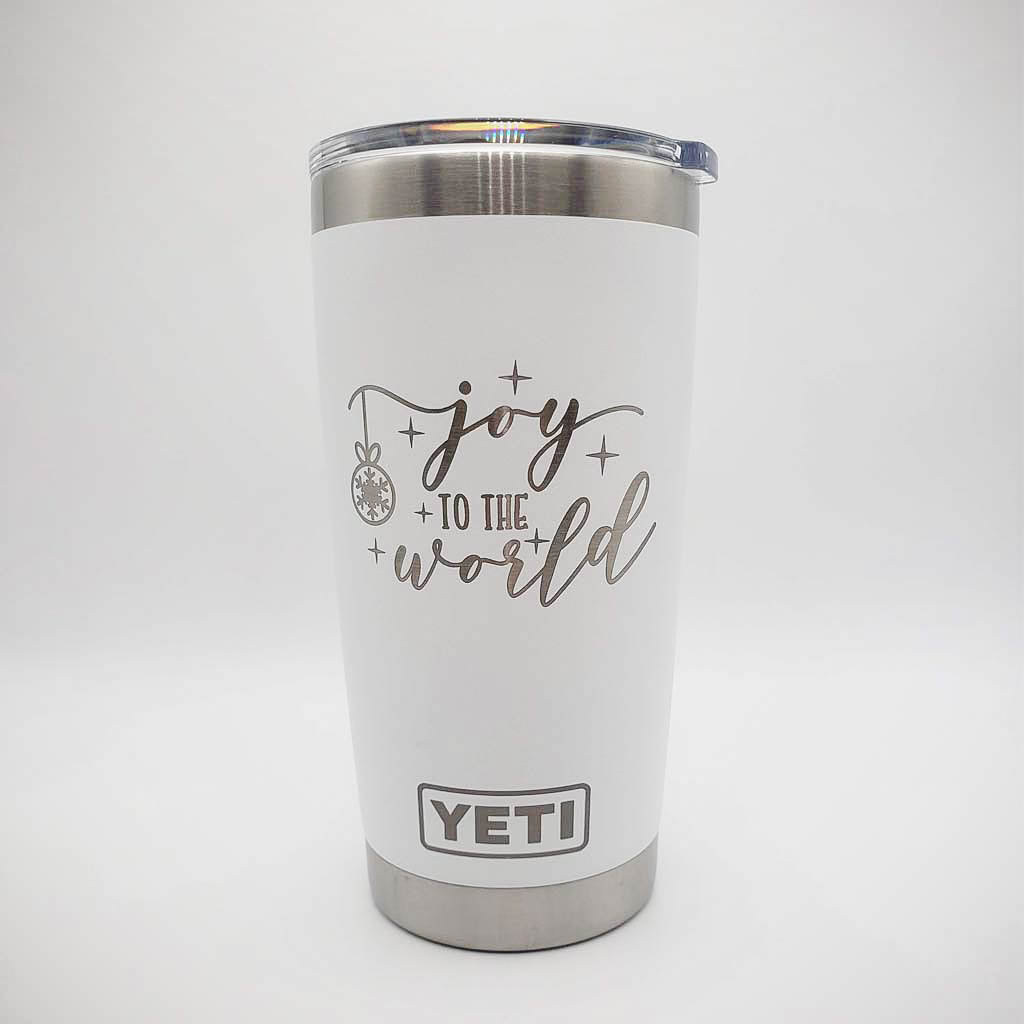 Joy to the World - Christmas Engraved YETI Tumbler