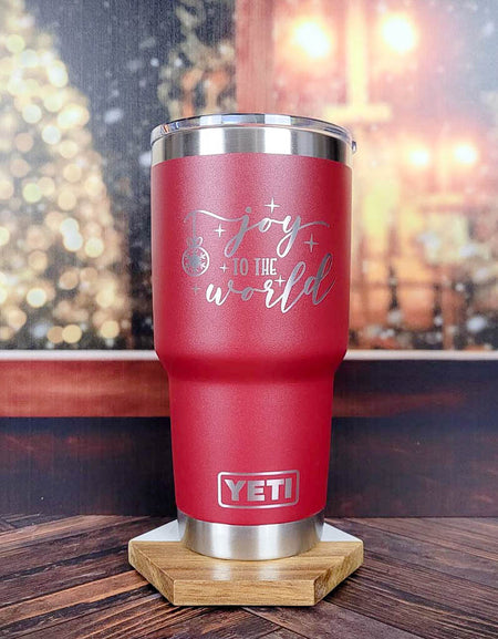 Joy to the World - Christmas Engraved YETI Tumbler