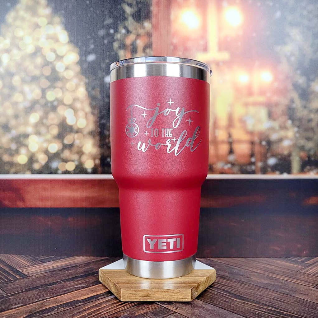 Joy to the World - Christmas Engraved YETI Tumbler