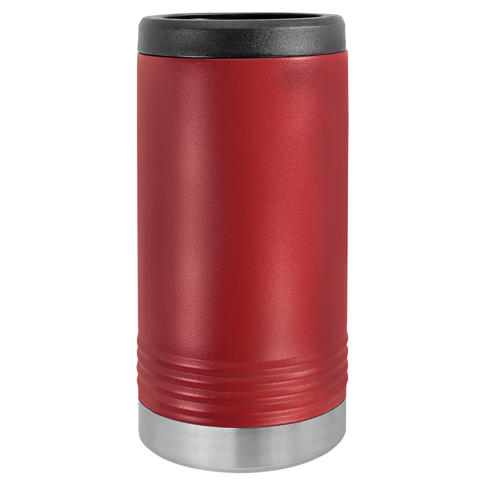 Engraved Polar Camel Slim Skinny Can Holder Maroon - Sunny Box