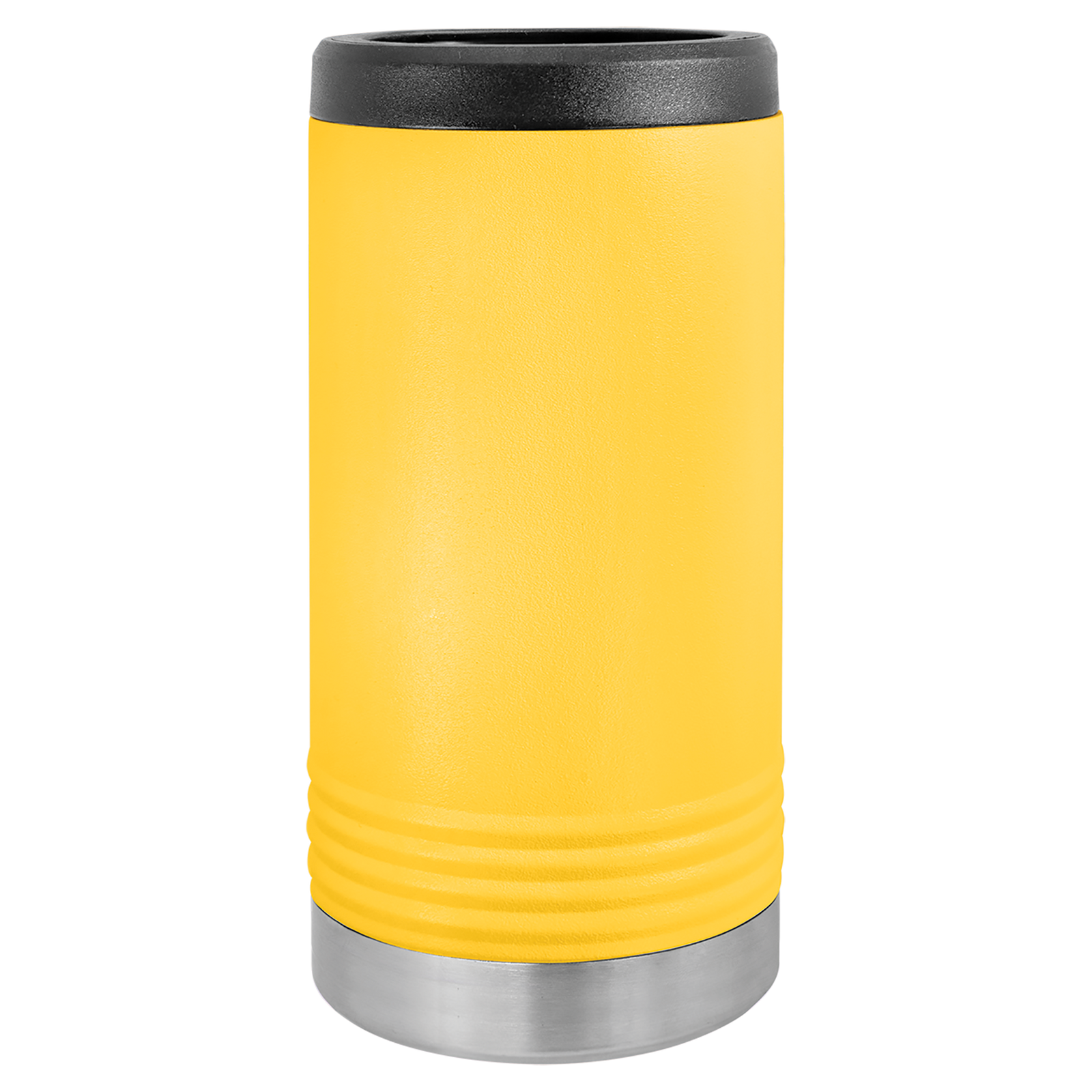 Engraved Polar Camel Slim Skinny Can Holder Yellow - Sunny Box