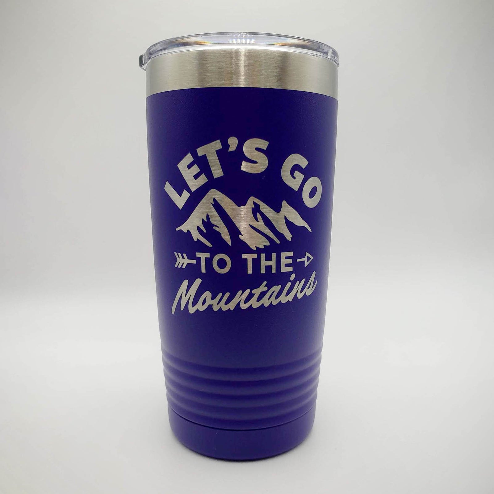 Let's Go To the Mountains - Engraved 20oz Purple Polar Camel Tumbler Sunny Box