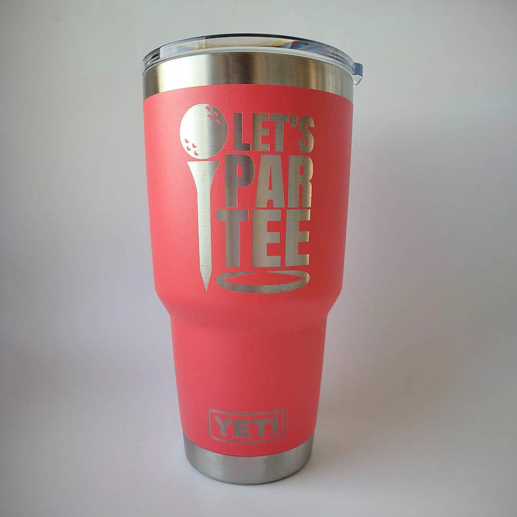 Let's Partee - Golf Engraved YETI Tumbler