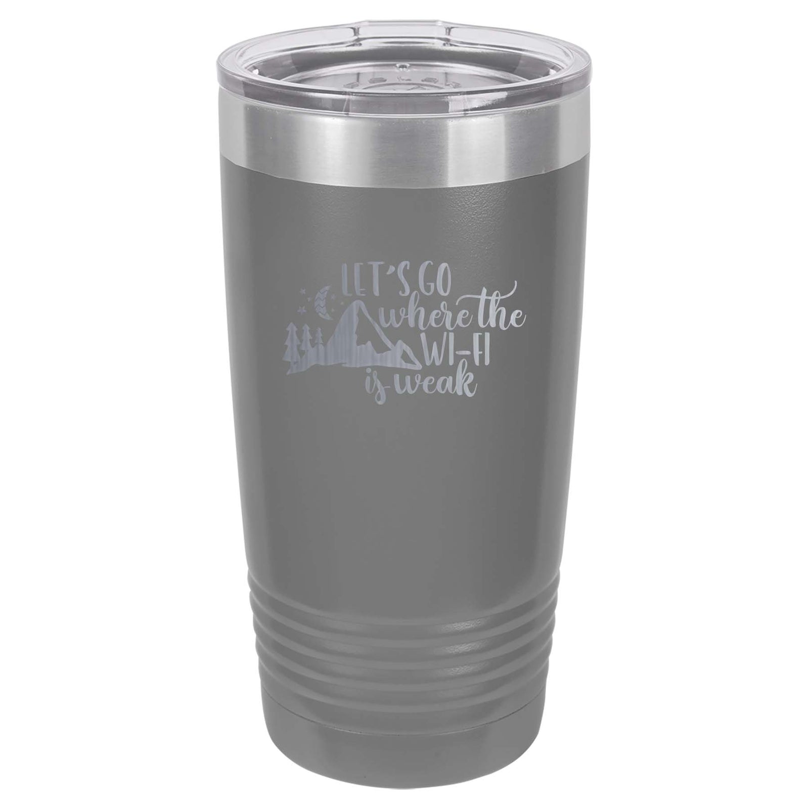 Let's Go Where the Wifi is Weak Engraved Polar Camel Tumbler