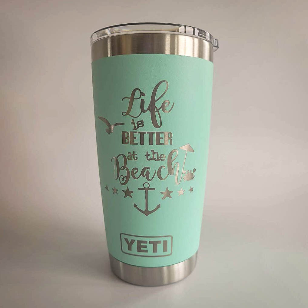 Life is Better at the Beach - Engraved YETI Tumbler
