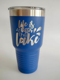 Life is Better at the Lake Engraved Polar Camel Tumbler