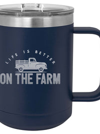 Life is Better on the Farm - Engraved 15oz Polar Camel Mug - Sunny Box