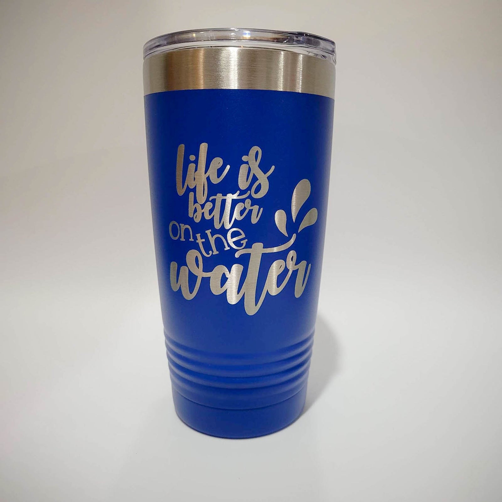 Life is Better on the Water - Engraved 20oz Blue Polar Camel by Sunny Box