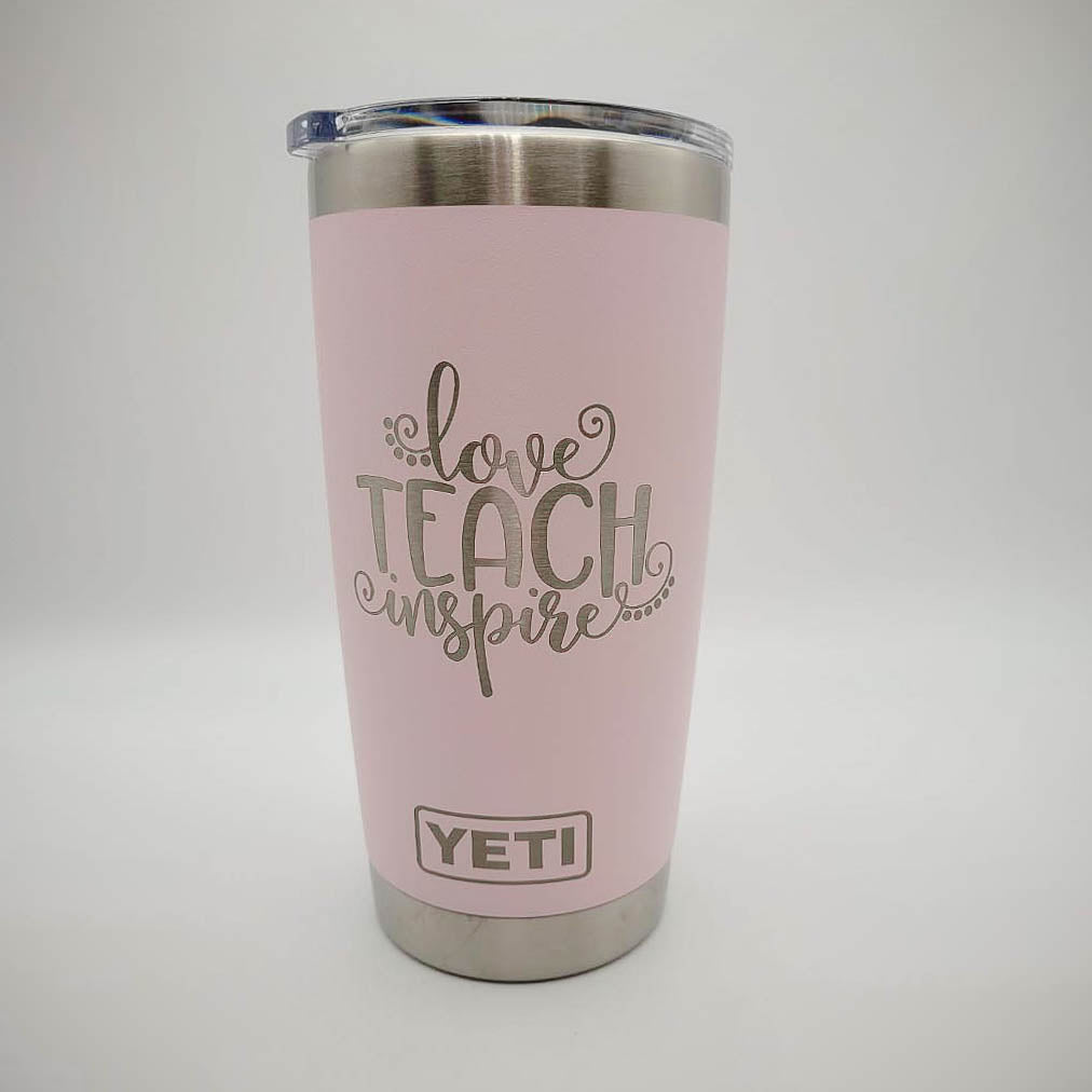 Love, Teach, Inspire - Engraved YETI Tumbler