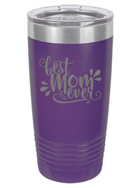 Best Mom Ever - Engraved Polar Camel Tumbler - 20oz Purple - Sunny Box