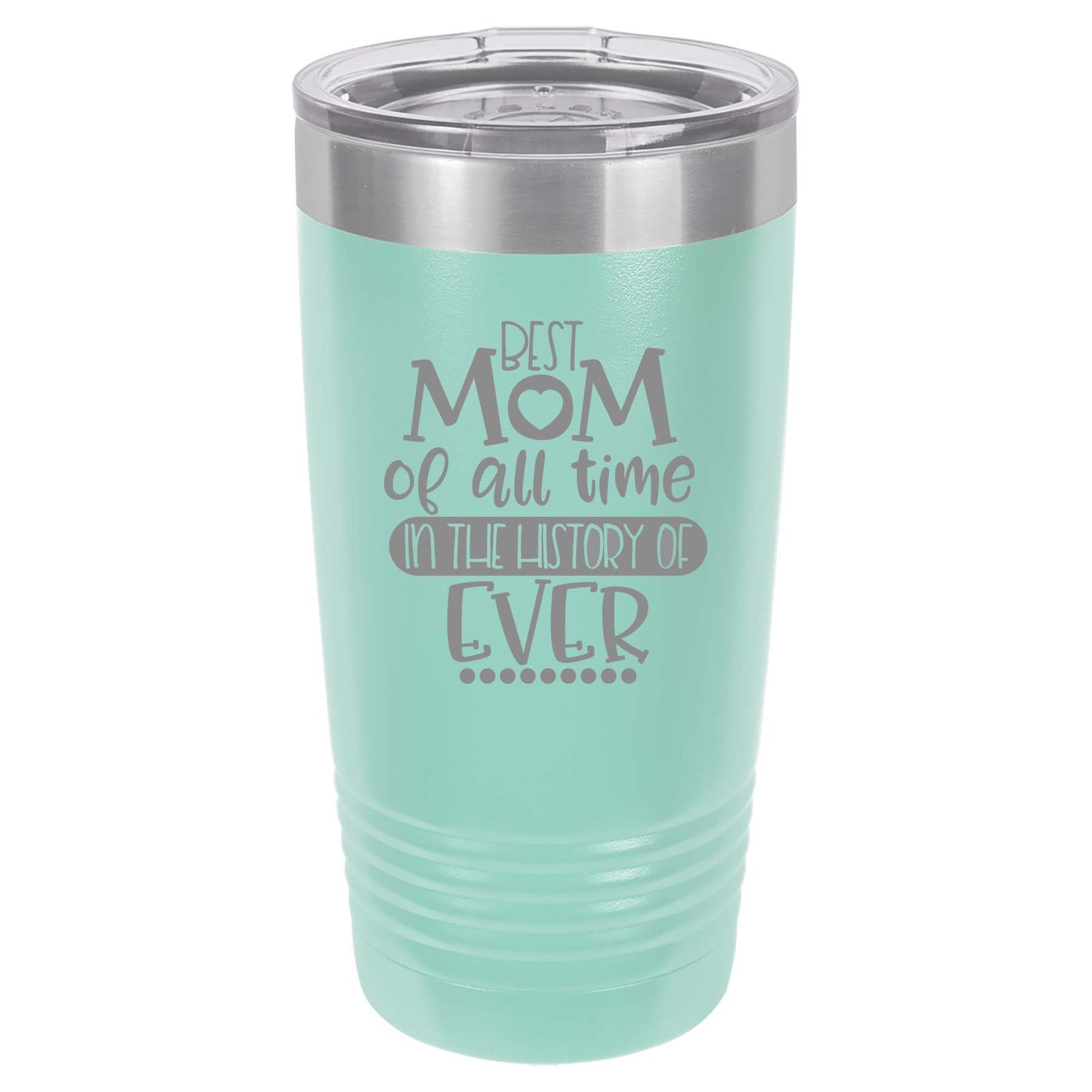 Best Mom of All Time Engraved Polar Camel Tumbler - 20oz Teal - Sunny Box