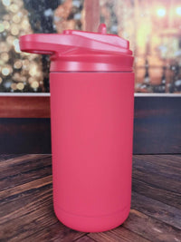 Personalized Engraved 12oz Kids Water Bottle Red Matte by Sunny Box