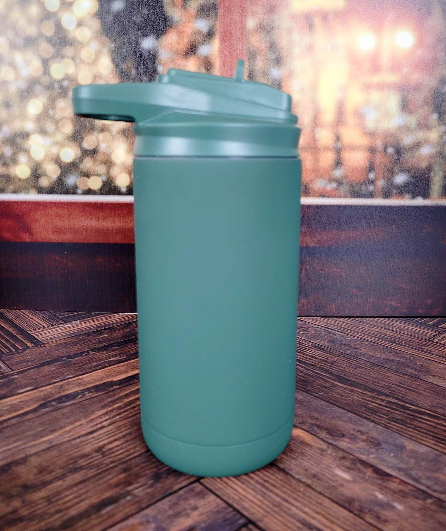 Big Sister Personalized Engraved 12oz Kids Water Bottle Green Matte by Sunny Box