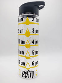 Personalized 24oz Water Bottle Tracker Maars by Sunny BOx