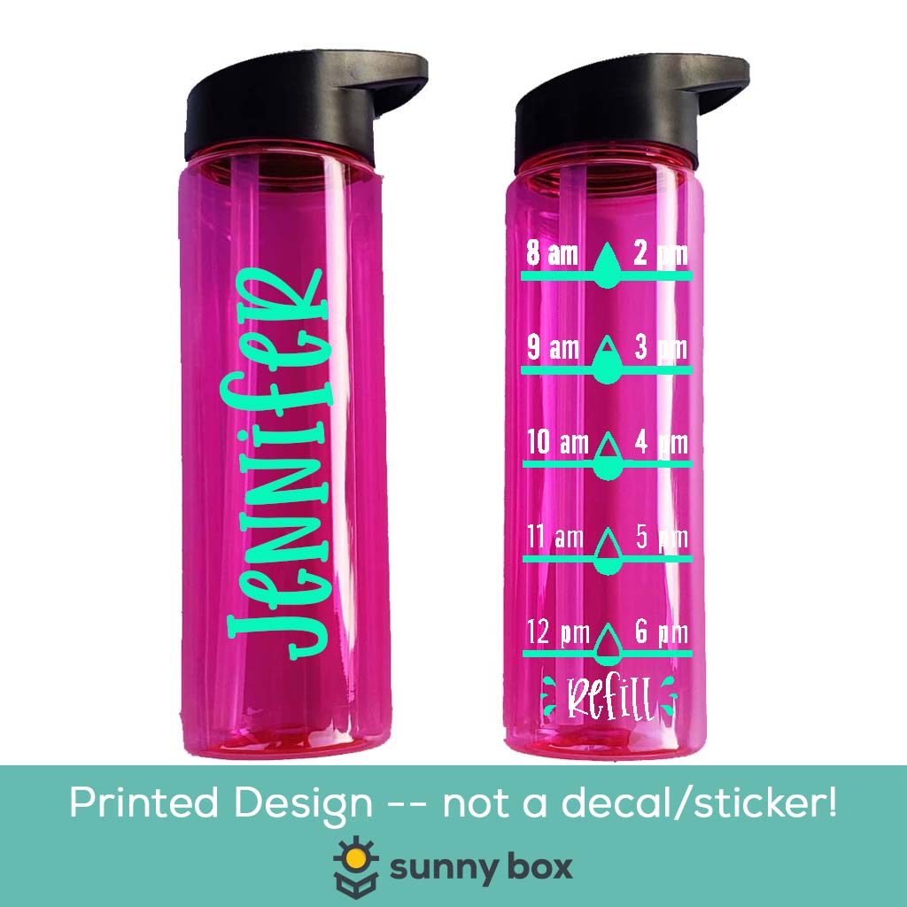 Personalized Water Bottle with Water Tracker